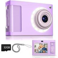 Digital Camera,ARNSSIEN 1080P Vintage Kids Digital Camera,with 2.4Screen and 16 LED Filling Lights,Birthday Festival Present for Teens, Students, B