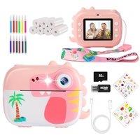 Kids Camera Instant Print,Children Digital Camera Toys with HD Video for Kids Aged 3-12,Christmas Birthday Festival Present for Girls Boys,with 7 Roll