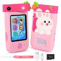 ARNSSIEN Kids Camera, 2.8 Inch Touchscreen Kids Phone Toys with 180Swivel Lens, Silicone Case,Toddler Camera Toys for 3 4 5 6 7 8 Year Old Girls boy