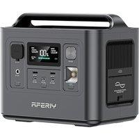 AFERIY Portable Power Station 800W, 512Wh Power Station LiFePO4 Battery, 1 Hour Fast Charging, AC 220V-240V, UPS, 3500+ Charge Circles, Solar Generato