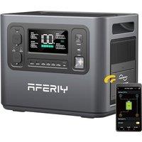 AFERIY Portable Power Station 2400W, 2048Wh Power Station LiFePO4 Backup Battery, Quick Charge in 1.5H, 240V AC Outlets, UPS, Solar Generator, Electri