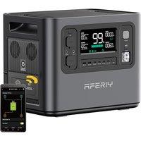 AFERIY Portable Power Station 2400W, 2048Wh Solar Power Station Control Via App, 13 Output Ports, 4 Input Ways, 3x 230V AC Outlets, LiFePO4 Battery, S
