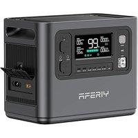 AFERIY Portable Power Station 1200W 960Wh, Solar Portable Power Station, 2x AC 220-240V Outlets, UK Plug, 4 Input Ways, 12 Outputs, LFP Battery, Solar