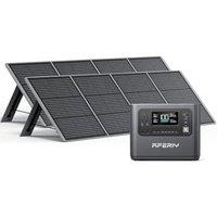 AFERIY Portable Power Station 1200W with 2pcs Solar Panel 200W, Portable Power Station 1200W 960Wh Solar Generator for Camping, Home Backup, RV 1200W+