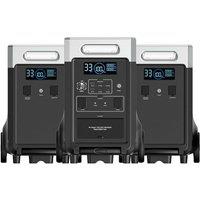 AFERIY Portable Power Station P310 with 2x P310 Expansion Battery, 11520Wh LiFePO4-Battery with 2200W AC Outlets (4000W Peak), Solar Generator for Hom