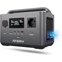 AFERIY 400W Portable Power Station, 256Wh LiFePO4 Battery, 1.5 Hour Quick Charge, 5 connections, Sine Wave 230V, UPS, Mobile Power Supply for Outdoor