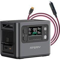 AFERIY 2400W Portable Power Station with XT90 Cable, 2048Wh Solar Generator Control Via App, LiFePO4 Battery Quick Charge in 1.5H, 240V AC Outlets, 13