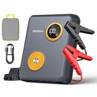 AFERIY 2000A Jump Starter Power Pack, 12V Sodium-Ion Car Battery Booster, Smart Jump Leads for 6.0L Petrol / 3.0L Diesel Engines, 60W TYPE-C Fast Char