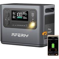AFERIY Portable Power Station 1200W, 1008Wh LiFePO4, 800W AC Input/100W PD Type-C Output, 1.2H Fast Charge, APP Control - Generator for Home, Camping,