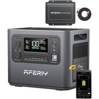 AFERIY P210 Portable Power Station with DC600, 2048Wh LFP Backup, 600W Alternator Charger, 6X Faster Than Cigarette Chargers, Compatible with 95% AFER
