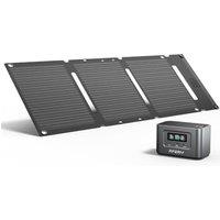 AFERIY 100W Portable Power Station, 31000mAh/99.2Wh Power Bank Solar Generator for Camping with 30W Mini Solar Panel, LiFePO4 Battery USB/Type C Outle