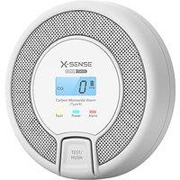 X-Sense Carbon Monoxide Alarm Detector 10-Year Life, Replaceable Battery Operated CO Alarm Detector with Digital Display, Conforms to EN 50291 Standar