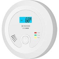 X-Sense 10-Year Product Life Carbon Monoxide Alarm Detector, Replaceable Battery-Operated CO Alarm Detector with Digital Display, CO03B