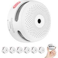 X-Sense Mini Smoke Alarm for Home, 10-Year Battery Fire Alarm, Smoke Detector with LED Indicator & Silence Button, Conforms to EN14604 Standard, XS01,