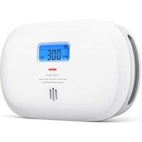 X-Sense Carbon Monoxide Detector, Replaceable Battery Powered CO Alarm with Digital Display, Portable Carbon Monoxide Alarm for Home with CO Peak Valu