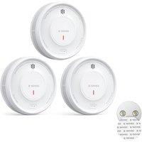 X-Sense Smart Smoke Alarm for Home with Magnetic Mount, Wireless Interlinked Fire Alarm, 10-Year Life Product and Replaceable Battery, App Function, R