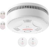X-Sense Smoke Alarm for Home, 10-Year Battery Fire Alarm with Magnetic Mount, LED Indicator & Silence Button, Smoke Detector Battery Operated, Conform