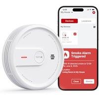 X-Sense Smart Smoke Alarm for Home, 10-Year Product Life and Replaceable Battery, Wi-Fi and App Function, Night Mode, XS0E-iR, 1-Pack