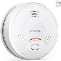 X-Sense Smoke Alarm for Home, Base Station SBS50 Required, All-in-One Control with the X-Sense Home Security AppSD11-MR1-Pack