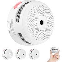 X-Sense Mini Smoke Alarm for Home, 10-Year Battery Fire Alarm, Smoke Detector with LED Indicator & Silence Button, Conforms to EN14604 Standard, XS01,