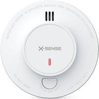 X-Sense Smoke Alarm for Home, Base Station SBS50 Required, 10-Year Battery Fire Alarm Compatible with X-SENSE Home Security App, SD19-MN, 1-Pack