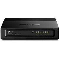 TP-Link TL-SF1016D 16-Port 10/100 Mbps Desktop Ethernet Switch/Hub, Ethernet Splitter, Plug & Play, no configuration required, Black 16-port Fast|Desk
