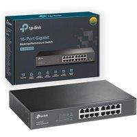 TP-Link TL-SG1016D Switch 16 Port Gigabit, 10/100/1000 Mbps Network Switch, 802.1p/DSCP QoS Ethernet Splitter Extender, Loop Prevention Isolatio