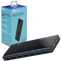 TP-Link UH720 USB Hub, 7-Port Docking Station with Extra 2x 2.4A Ultra Fast Charging Ports, 10x Data Transfer Speed up to 5Gbps, 1m USB3.0 Cable, Comp