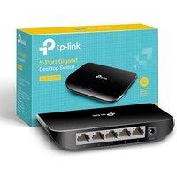 TP-Link TL-SG1005D, 5 Port Gigabit Ethernet Network Switch, Ethernet Splitter, Hub, Desktop and Wall-Mounting, Plastic Case, Plug and Play, Energy-Sav