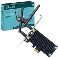 TP-Link AC1300 Wireless Dual Band PCI Express Wi-Fi Adapter, with two Antennas, PCI-E Network Interface Card for Desktop, Heat Sink for Better Stabili