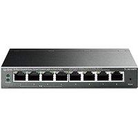 TP-Link TL-SG108PE 8 Port Gigabit PoE+ Switch, 4 PoE+ Ports (Up to 64W) Easy Smart Network Switch, VLAN, QoS, Fanless Design, low energy consumption