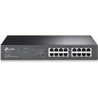 TP-Link TL-SG1016PE 16-Port Gigabit Ethernet Splitter PoE Switch, 8 802.3af/at PoE+ Ports up to 30 W for each PoE Port and 150 W for all PoE Ports, Me