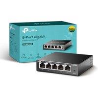 TP-Link TL-SG105S 5 Port Gigabit Ethernet Network Switch, Ethernet Splitter 1 to 4, Network 4 Way Ethernet Hub, Desktop & Wall-Mounting, Sturdy Metal