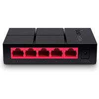 Mercusys MS105G 5-Port Gigabit Network Switch, Automatic Negotiation, Automatic MDI/MDIX Switching, Plug and Play, MAC Address Learning, 105 x 70 x 24