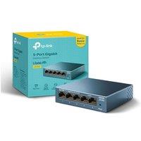 TP-Link LS105G 5 Port Gigabit Network Switch, Metal Case, Energy-Saving, Plug & Play, Ethernet Switch, Ethernet Splitter, Desktop or Wall Mount, Silen