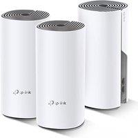 TP-Link Deco E4 (3-Pack)  AC1200 WiFi Repeater, Mesh WiFi Intelligent, Dual Band up to 350 m, 2 x Ports 100/10 Mbps, MU-MIMO, up to 100 Devices,