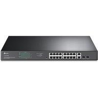 TP-Link TL-SG1218MPE 18 Port Gigabit Easy Smart PoE+ Switch, 16 PoE+ Ports (Up to 250W), 2 SFP Combo Slots, VLAN, QoS, Plug & Play