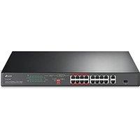TP-Link 16-Port 10/100 Mbps + 2-Port Gigabit Rackmount PoE Switch with 16-Port PoE+, with lifetime warrenty (TL-SL1218P) 18-Port|16-Port PoE+|150 W
