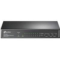 TP-Link TL-SF1009P 9-Port 10 / 100Mbps Unmanaged Desktop PoE Switch, 8 Port PoE+, Network Swithc Power up to 30 W For Each Port, Up to 250m Data And P