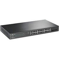 TP-Link SG2428P 28 Port Gigabit PoE Smart Switch, 24 Gigabit PoE ports and 4 SFP slots, 802.3af-at 30W, 250W Total Budget, Network Switch, Power S