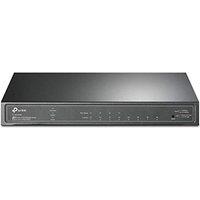 TP-Link SG2008p 8 Port Gigabit PoE Switch, 4 Gigabit PoE Ports, 802.3af-at 30W, 62W Total Budget, Network Switch, Power Saving, Plug & Play, Metal C
