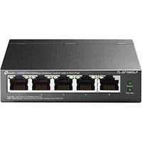 TP-Link TL-SF1005LP 5 Port 10/100Mbps PoE Switch, 4 PoE Ports, Transmission Distance Up to 250m, Desktop Network Switch, Plug & Play, Sturdy Metal Cas