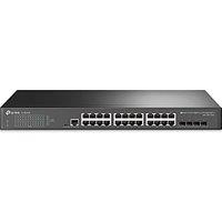 TP-Link SG3428 24-Port Gigabit L2+ Managed Switch, 24 RJ45 + 4 SFP Network Switch, 56 Gbps Ethernet Spliter, VLAN/QoS/ACL, Fanless, Static Routing