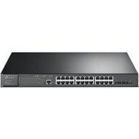 TP-Link SG3428XMP 24 Port Gigabit PoE Network Switch, 24x Gigabit PoE+ Ports, 384W Budget, 4-Port 10GE SFP+ L2+ Managed Network Switch,Centralized Clo