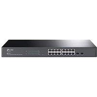 TP-Link TL-SG2218 18 Port Gigabit Smart Switch, 16 Gigabit RJ45 ports and 2 Gigabit SFP slots, Network Switch, Power Saving, Plug & Play, Metal Ca