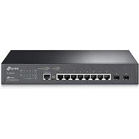 TP-Link SG3210 Gigabit L2+ Managed Switch, 8 Gigabit RJ45 Ports Network Switch, 2 SFP Slots, Fanless Ethernet Switch, Static Routing, Omada SDN, C