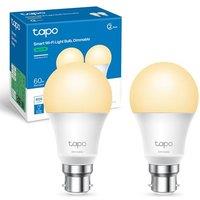 Tapo L510B (2-Pack) Smart Bulb, B22 LED Light Bulb, Alexa Light Bulbs, Dimmable Bulb,Energy Monitoring, 8.3W (60W), Schedule & Timer, Away Mode, Energ