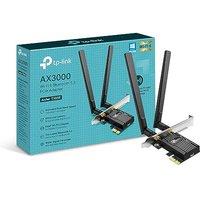 TP-Link Archer TX55E AX3000Mbps Bluetooth 5.3 Dual-Band WiFi 6 PCIe Card with Two Antennas, Specialized Heatsink WiFi Adapter for PC, 1024-QAM, Ultra-