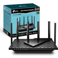 TP-Link Archer AXE75 AXE5400Mbps WiFi 6E Router Tri-Band, Gigabit Ethernet Ports, USB 3.0, WiFi Booster, 512MB RAM, OneMesh, WPA3, Ideal for Gaming, H