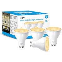 Tapo L610 (4-Pack) Smart Bulb, Alexa Light Bulb, WiFi Smart Light Bulb, GU10 Lamp Base, 1-100% Dimmable Wi-Fi LED Spotlight Bulbs, High Lumen, Remote